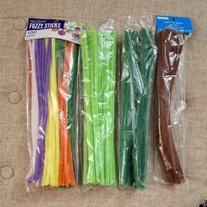 Rainbow Fuzzy Sticks Pipe Cleaners - Multicolor Pack